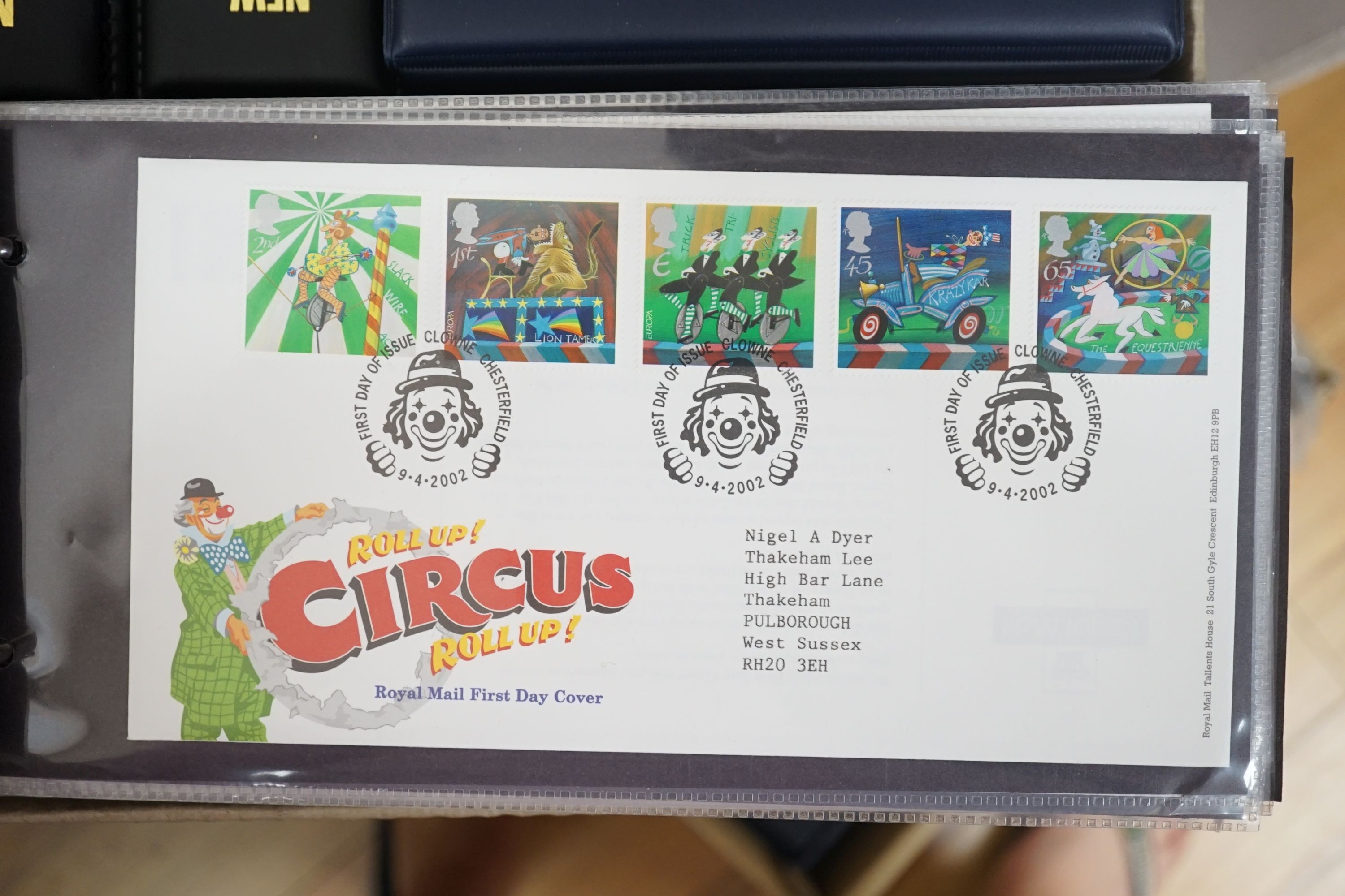 A Great Britain stamp collection in albums with decimal mint commemoratives and First Day Covers